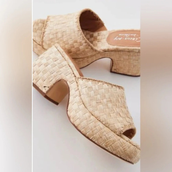 Circus NY By Sam Edelman Ilyse Platform Sandal in Bleached Beechwood, Sz 9.5 - Picture 2 of 11